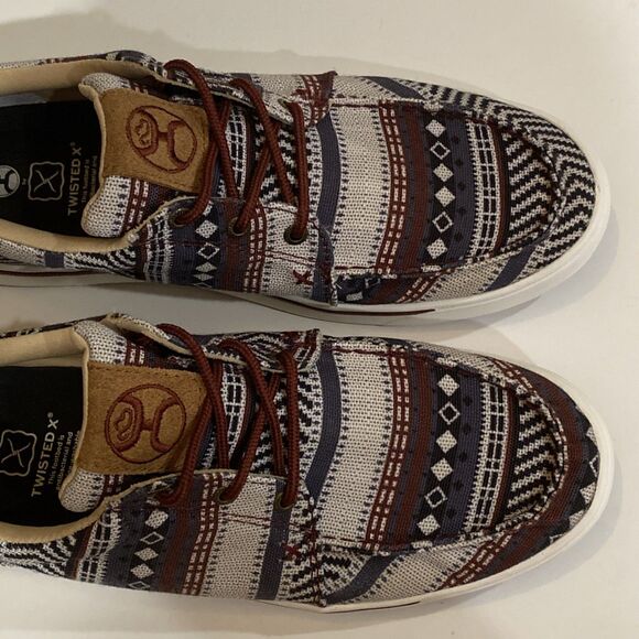 Hooey Twisted X Mens 11 Loper Dark Baja Aztec Tribal Shoes Kicks Sneaker MHYC025 - Picture 10 of 13